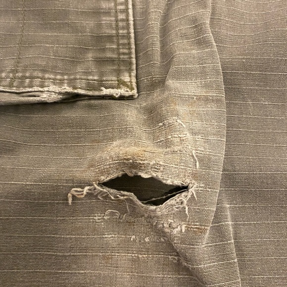 Carhartt Pants Mens Green Cargo Ripstop Cotton Workwear Pockets Carpenter. - Picture 12 of 13